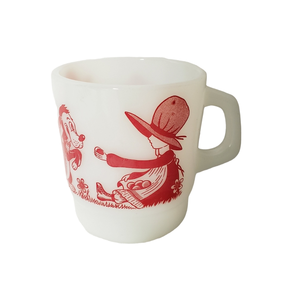 COPY - Termocrisa Vintage Milk Glass coffee cup